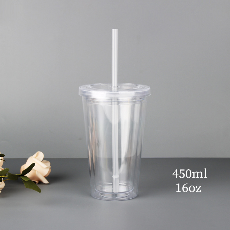 450ml transparent flat cap