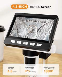 Microscopio electrónico con pantalla IPS de 1080P HD y 4,3 pulgadas, microscopio inalámbrico, microscopio de vídeo, cámara de microscopio Digital LCD Industrial - Product Image 2