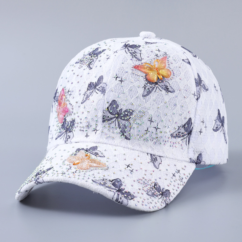 Diamond three-dimensional black butterfly