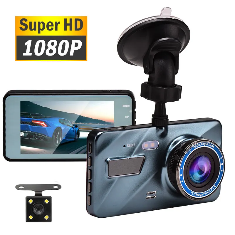 Vehicle BlackBox DVR 3.6 zoll Full HD Rear View Dual Car Camera Cycle Recording Night Vision G-sens Car Dash Cam