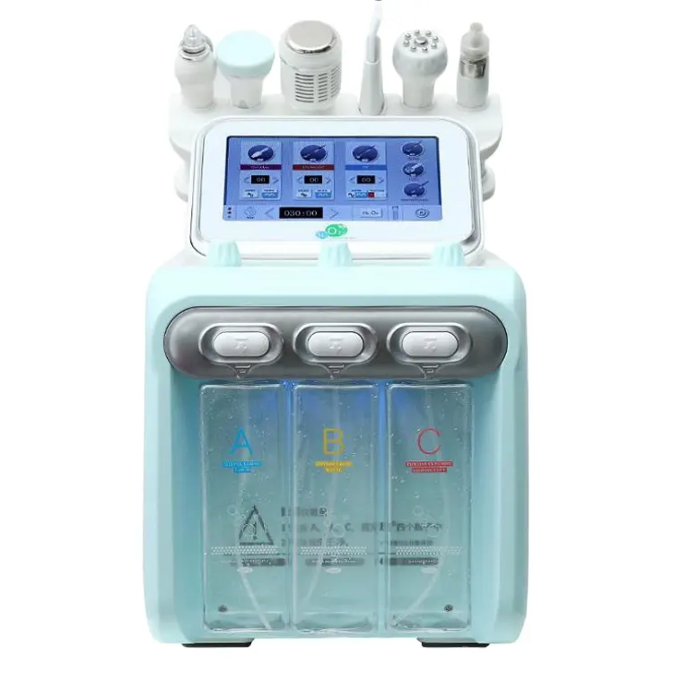Máquina de descascar pele inteligente, limpeza facial, hidrogênio, oxigênio, hídro h22, bolha pequena
