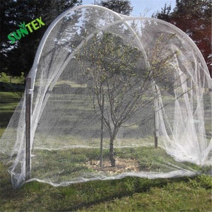 Malla de protección contra insectos con cordón para jardín, cubierta para plantas, frutas y flores, 60 unidades