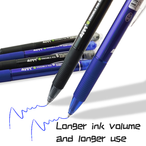 <strong>NEW</strong> 0.7 mm Retractable Erasable Gel Ink Pens Clicker Eraser Pens Fine Point With Rubber for Smooth <strong>Writing</strong> Drawing - Product Image 3
