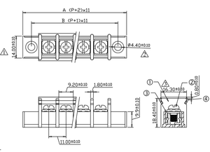 Venta al por mayor bloques de terminales de tipo fenólico producto caliente de China para aplicaciones de bloque de terminales de lámpara - Product Image 2