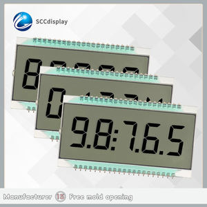 Custom Monochrome Positive 5 Digit <strong>LCD</strong> <strong>Display</strong> <strong>Modules</strong> SJXDGN043 Static State Segmented Application with Wide Temperature Range - Product Image 2