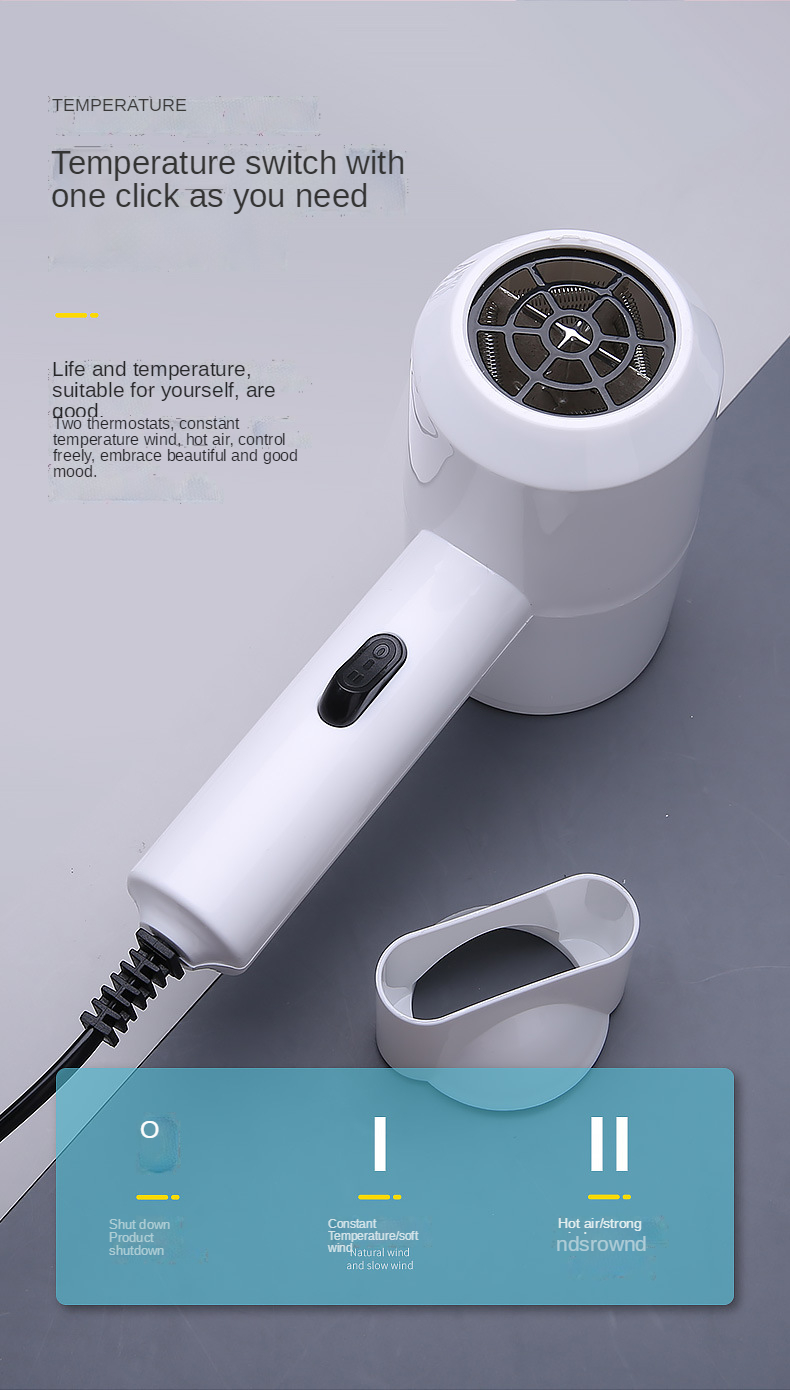 Low price Hair dryer Mini portable Hot and cold wind Negative ion hair dryer home student dormitory wholesale salon gift custom