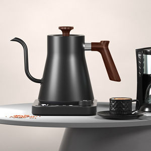 900Ml Goose Neck Stainless Steel Kettle Black <strong>Digital</strong> Smart Pour Over Coffee Tea <strong>Temperature</strong> Control Gooseneck Electric Kettle - Product Image 1