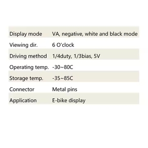 Kunden spezifisches LCD-Display 7-Segment-LCD-Display VA-Negativ modus Metallstift anschluss LCD-Panel - Product Image 4