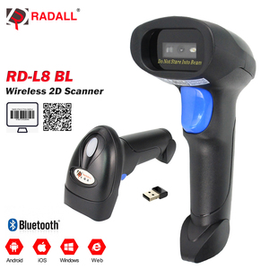 Handheld 1D 2D Laser CCD <strong>Qr</strong> <strong>Code</strong> Supermarket Inventory Reader With Stand Automatic Wired Wireless Portable Barcode Scanner - Product Image 2