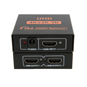 <strong>Switcher</strong> <strong>1</strong> in 2 Out 1080p 4kx2k 1x2 Hdcp 3d Splitter Power Signal Amplifier 4K *2K Full 3D <strong>1</strong> in 2 Out