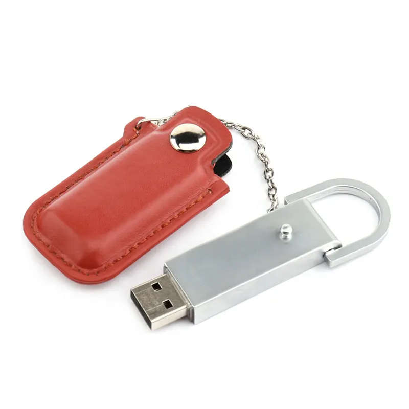 Chất lượng cao Quà tặng khuyến mãi thiết kế mới quà tặng sang trọng USB Flash Drive da trường hợp USB Stick 4GB 8GB