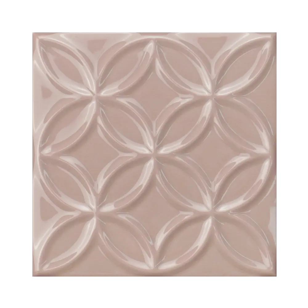 Высокое Качество Толщина 10 мм розовые керамические цветы фарфоровая плитка для кухни и ванной стены