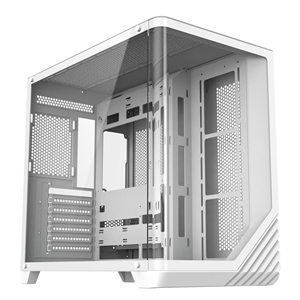 2024 핫 세일 곡선 유리 PC 케이스 게임용 컴퓨터 케이스 지원 ATX 마더 보드 3060 GPU 화이트 RGB PC 케이스 (냉각 팬 포함) - Product Image 3