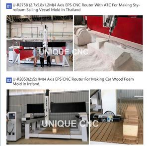 Escultura Espuma Corte 5 Ejes Cnc Router Osai Control 3D Máquina para Grabar Tallar Molde Madera Plástico Acrílico