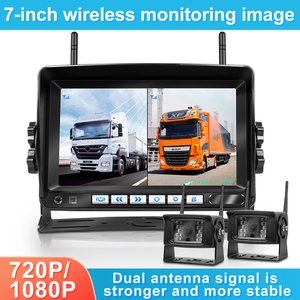 Sistema de cámara de respaldo inalámbrico Grabadora DVR de 7 pulgadas Antena dual Camión Sistema de cámara de visión trasera inalámbrica 2CH 720P para camión - Product Image 2