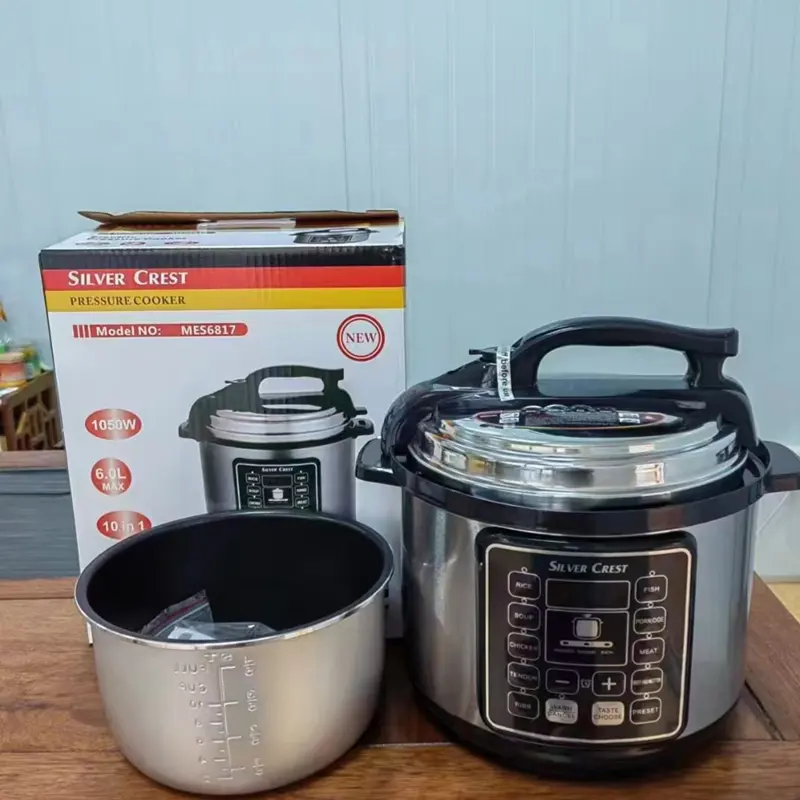 Auf Lager Multifunktion aler 6L Food Steamer Elektrisch programmier barer Topf Schnell kochtopf Reiskocher mit Antihaft-Schüssel