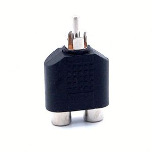 1公对2母AV转换器插头RCA适配器2针连接器RCA连接器音频母和公连接器 - Product Image 1