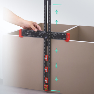 Imbot thước kẻ chế biến gỗ có thể điều chỉnh với hướng dẫn khoan, dụng cụ cầm tay hợp kim nhôm để tự làm tủ đục lỗ và khoan - Product Image 2