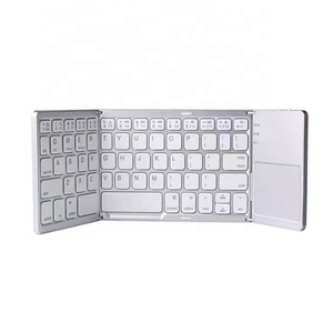 B033 Tri-fold para teclado Bluetooth Mouse Combo portátil inalámbrico Mini teclado plegable occidental para teléfono nueva interfaz - Product Image 3