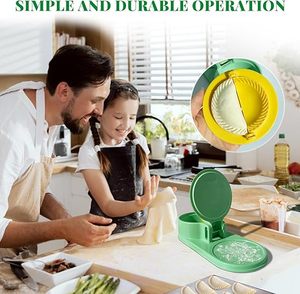 手動キッチン食品グレードPPカラフル3 in 1中型餃子プレス型キッチン用手動餃子メーカー - Product Image 4