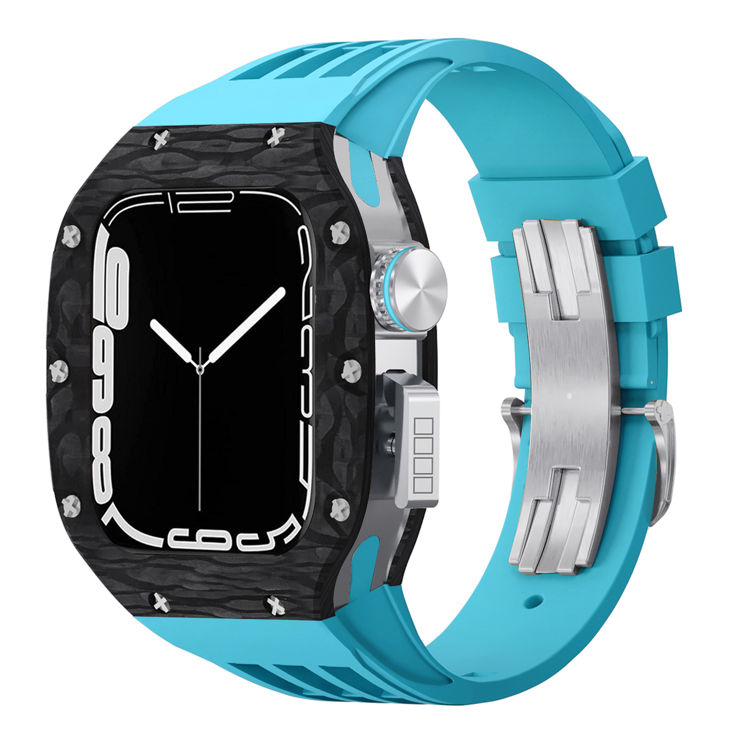 #2sliver case+blue band