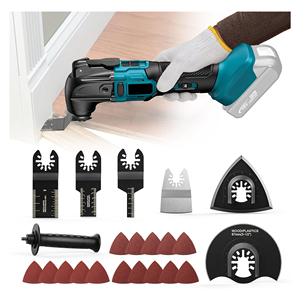 Strumento oscillante Cordless per batteria Makita 18V, strumento motore Brushless a velocità variabile 6, Kit Multi utensile oscillante - Product Image 1