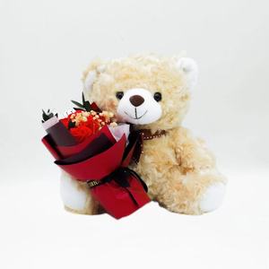 Sevgililer günü hediyeleri Teddy Bear gül ile peluş oyuncaklar özel dolması çiçek oyuncak ayı bebekler hediye kutusu kızlar için riritual duygusu - Product Image 1