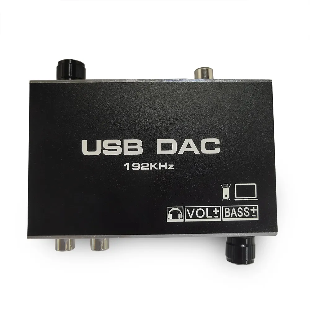 Yeni varış USB DAC dijitalden Analog ses dönüştürücü 192KHz destek USB İletim PC taraflı oynatıcı sinyal