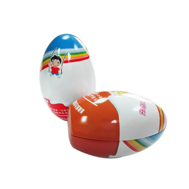 بيضة عيد الفصح القصدير صندوق على شكل بيضة للحلوى والشوكولاته علبة زخرفة عيد الفصح