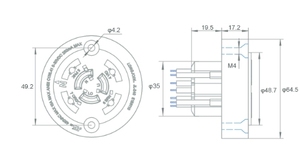 Controlador de atenuación de nivel IP54 con enchufe de corriente nominal de 15 amperios y receptáculo de enchufe para solución de iluminación - Product Image 6