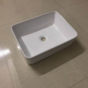 厂家便宜价格白色陶瓷盆水槽柜台水槽上方 - Product Image 4