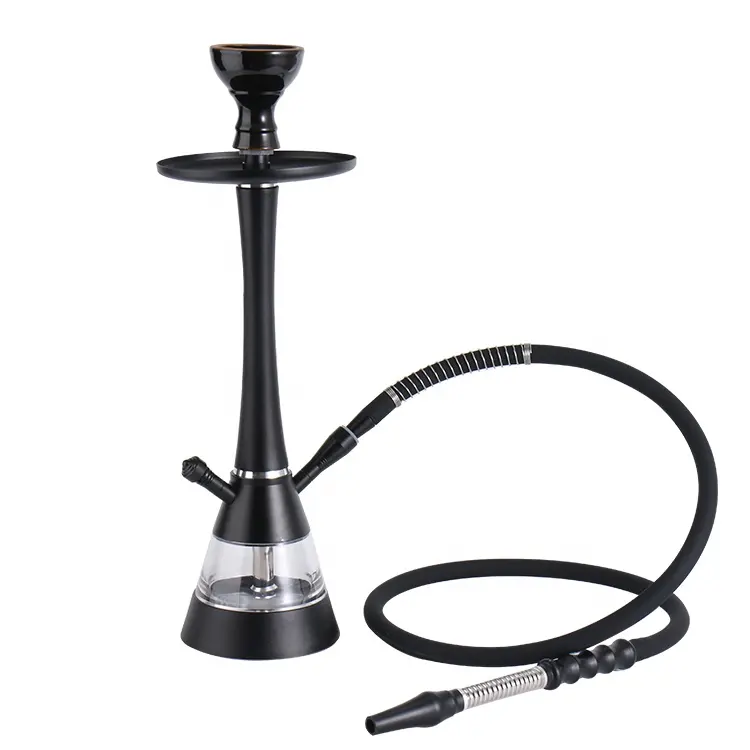 Mazaya Kính Cao Cấp Hookah 48CM Trung Shesha Hookah Đặt Acrylic Nhôm Saudi Arabia Hookah