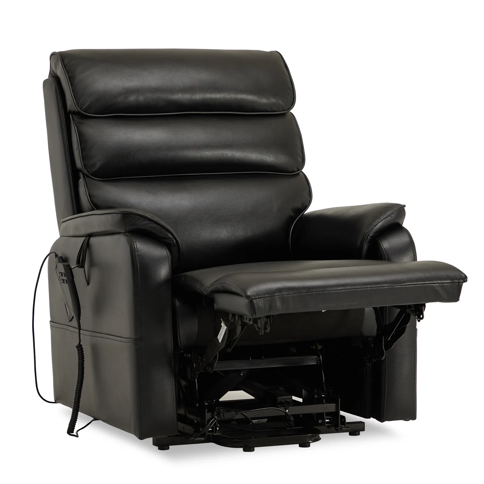 CJSmart Home Large Lay Flat Recliner de gran tamaño Big Man Power Lift Chair Dual Motor Heat Massage para ancianos