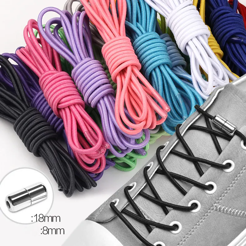 Elastic Shoe Laces charms No Tie Shoelaces for All Adult and Kids Sneakers Fits Board Shoes and Casual Shoes