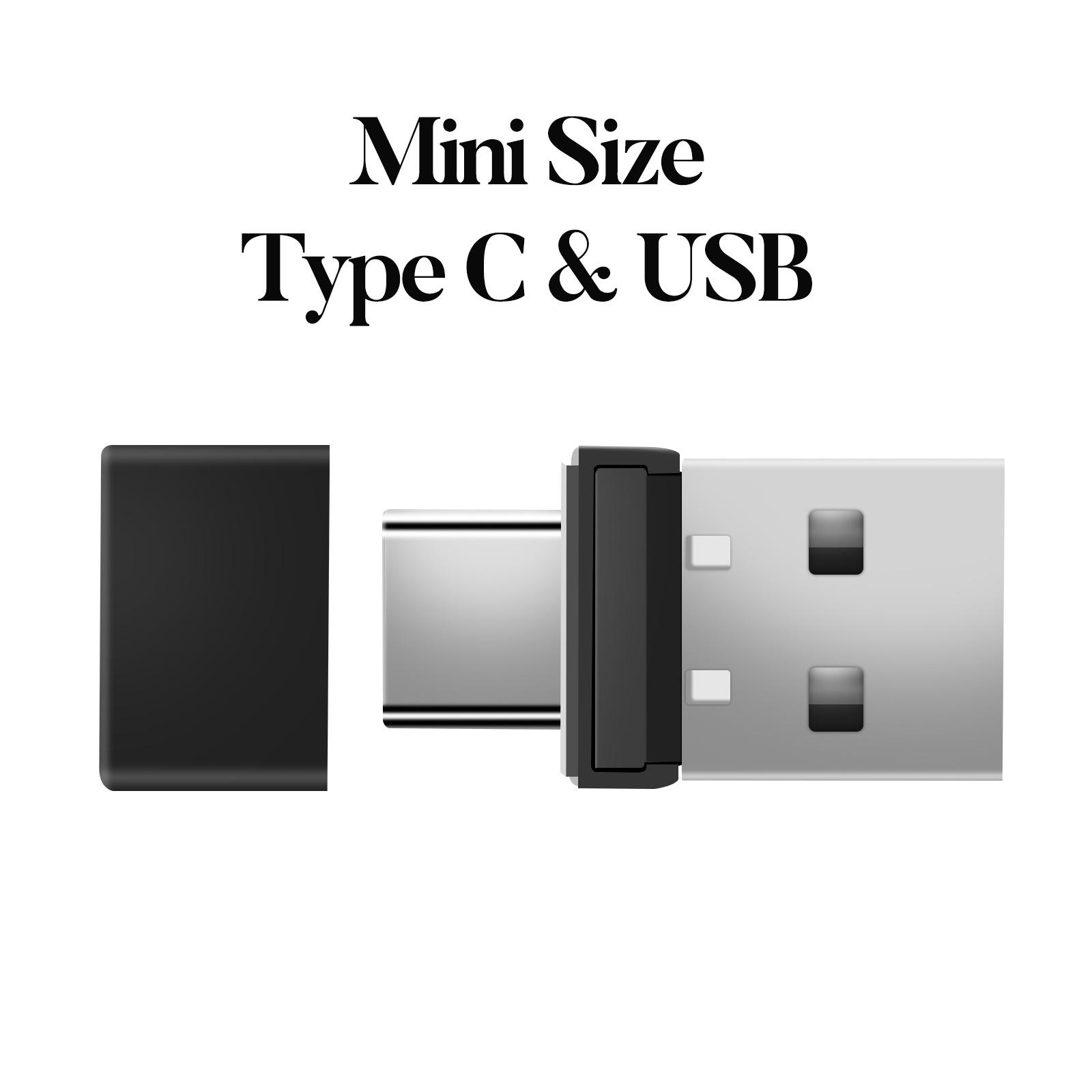silver-black(usb+type-c bidirectional mouse mover)