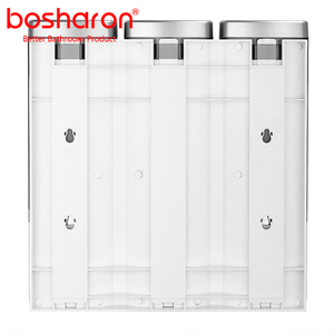 Quadrate Dispenser 500ml*3 in 1 Shower <strong>Soap</strong> and Conditioner Shampoo Dispenser No Drill Wall Mount <strong>Distributor</strong> for Hotel Bathroom - Product Image 6