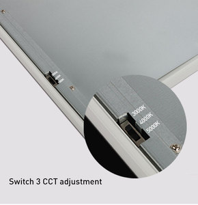 מנהל התקן פנימי 28d תחרותי הוביל פאנל ct אור tunable ik06 ip40 תמיכה מאושרת טריac + מתג 3 cct התאמת cct