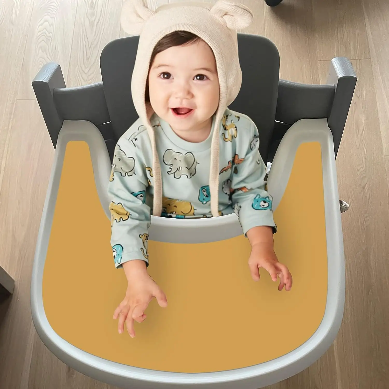 Alas silikon kursi tinggi penutup penuh untuk Stukke Tripp Trapp alas silikon kursi tinggi bayi balita