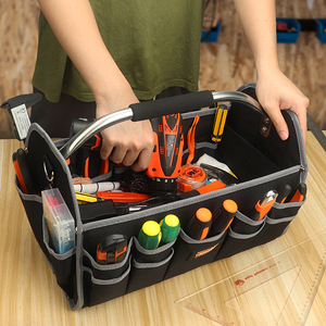 Custom Logo Heavy Duty <strong>Tool</strong> Organizer for Electricians Work Kit Open Top Softsided <strong>16</strong> Inch Foldable Storage <strong>Tool</strong> <strong>Bag</strong> - Product Image 4