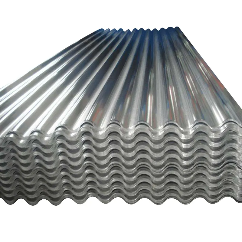 Venta caliente 0,4mm 0,5mm 4x8 pies galvanizado barato metal corrugado láminas para techos de acero