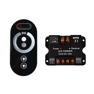 DC12-24V 30A PWM 10A/CH RF Wireless Einfarbige LED-Streifen leuchten Dimmer 6-Tasten Touch-Fernbedienung Wireless Slide Remote - Product Image 1