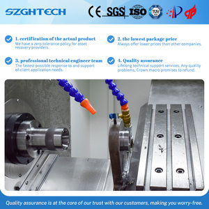 Máquina de torno cnc min económica de 2 ejes, proceso de metal con control