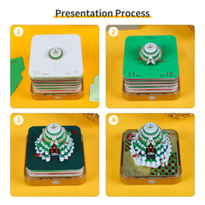 3D Calendar 2025 Christmas Tree Style 3D Art Sticky <strong>Notes</strong> Led Lighted Rip Away Paper Carving Gift Craft Luxury <strong>Notes</strong> <strong>Cube</strong> - Product Image 4