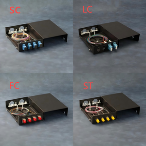 Mini ODF Fibra Optica Caja de terminación de fibra de 4 núcleos Red SC/FC/LC/ST ODF Panel de conexión de fibra óptica de 4 puertos - Product Image 4