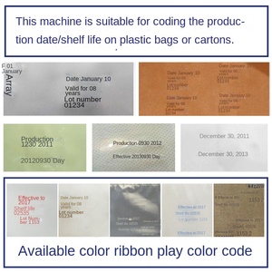 Máquina de codificación de fecha de caducidad de cinta eléctrica automática Bolsas Cajas de cartón Embalaje de madera/papel/plástico Núcleo de motor accionado manual - Product Image 3