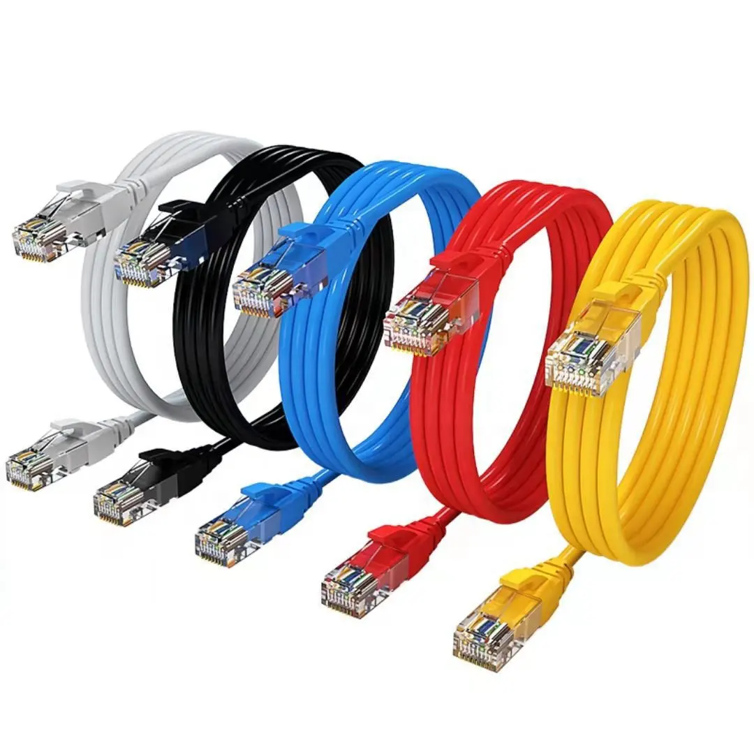Toptan UTP Cat5 Cat5e Cat6 Cat7 Cat8 Rj45 ağ yama kablosu Lan Ethernet uzatma bağlantı kablosu