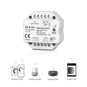 Skydance SS-B (WZ) ZigBee 3,0 & RF умный переключатель переменного тока Tuya приложение Облачное управление голосовым управлением настенный фазовый выключатель Zigbee - Product Image 3