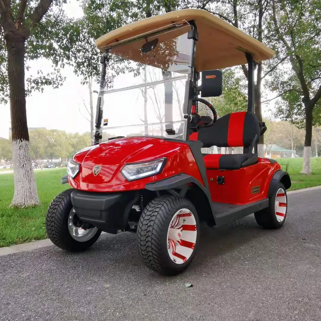 Leroad la nuova copertura del carrello da golf di lusso con batteria al litio da 48V che cammina con la copertura nera