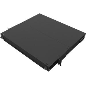 Fibertel 1U滑动式光纤接线板-48光纤容量，用于数据中心和电信网络布线的冷轧钢 - Product Image 2