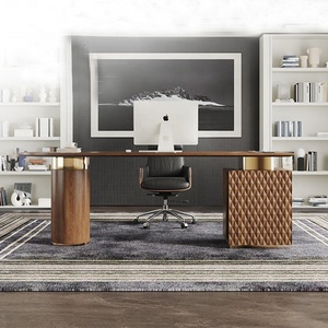 Ufficio semplice Computer Desktop teak legno scrivania da studio tavolo da studio in legno scrivania da studio in legno - Product Image 5